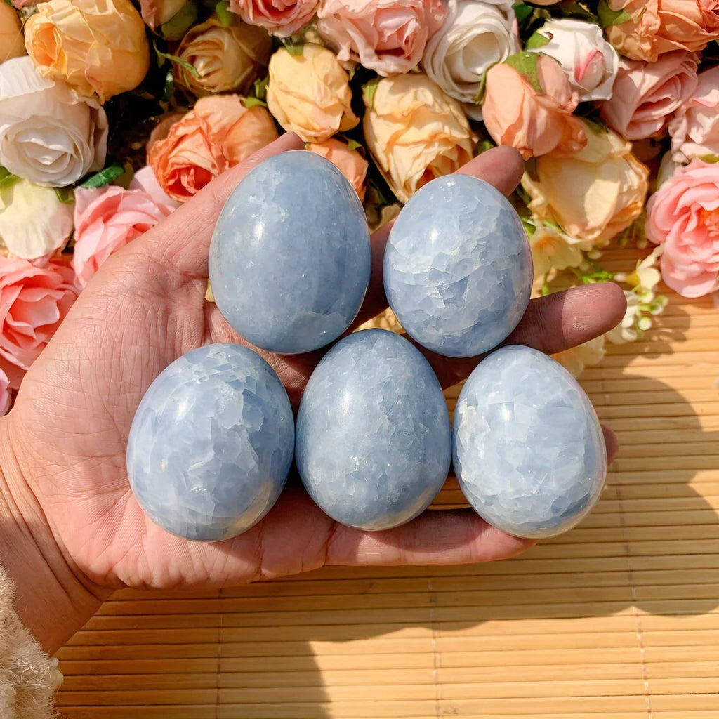 Celestite Palm Stone - Witchy wonder