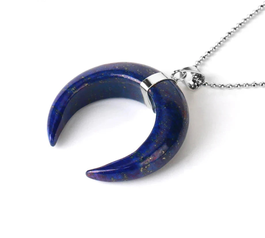 Crystal Crescent Moon Necklaces - Witchy wonder