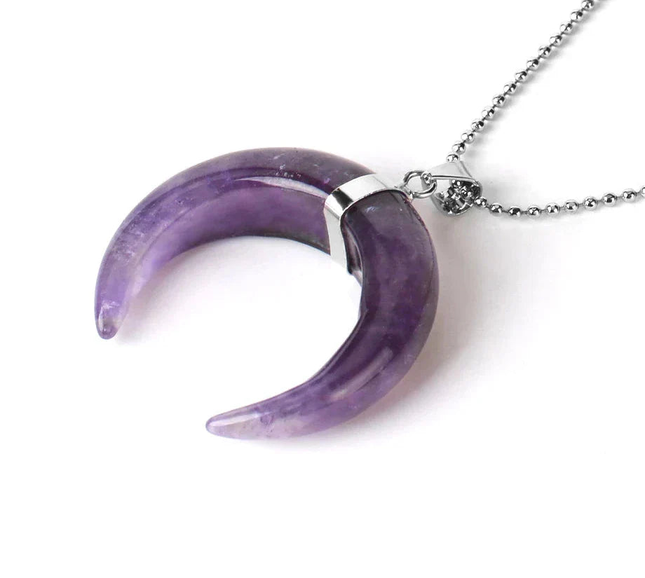 Crystal Crescent Moon Necklaces - Witchy wonder