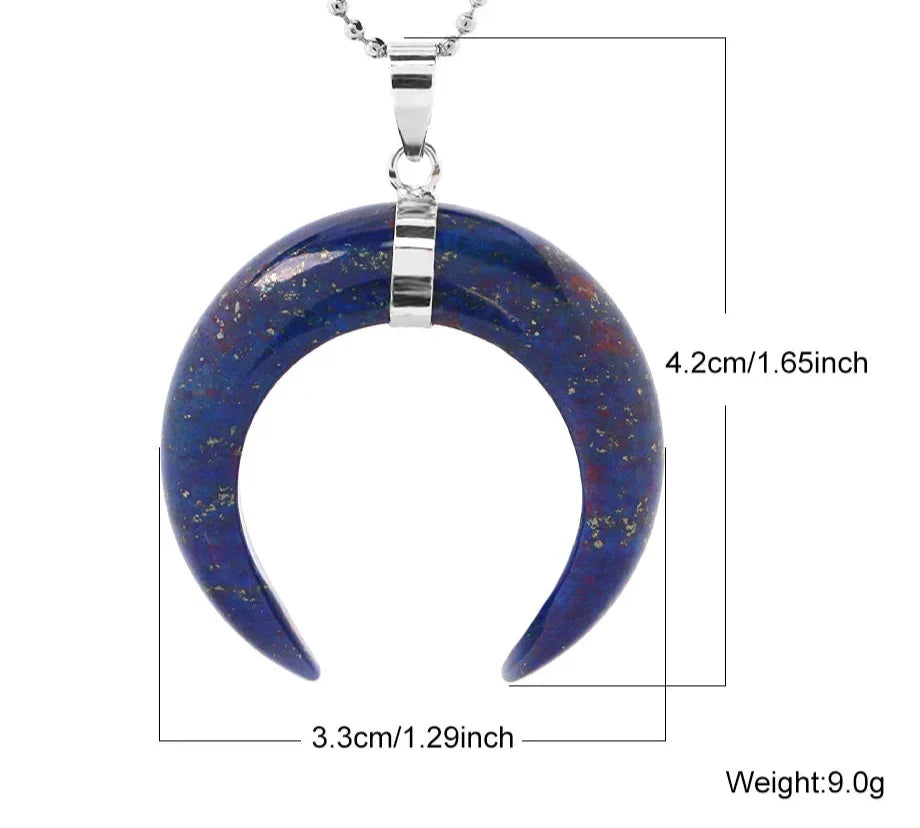 Crystal Crescent Moon Necklaces - Witchy wonder