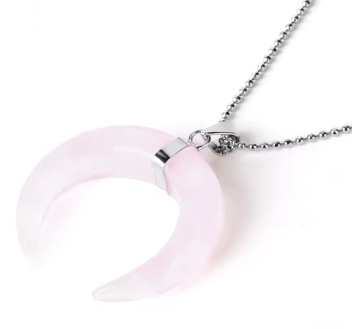 Crystal Crescent Moon Necklaces - Witchy wonder
