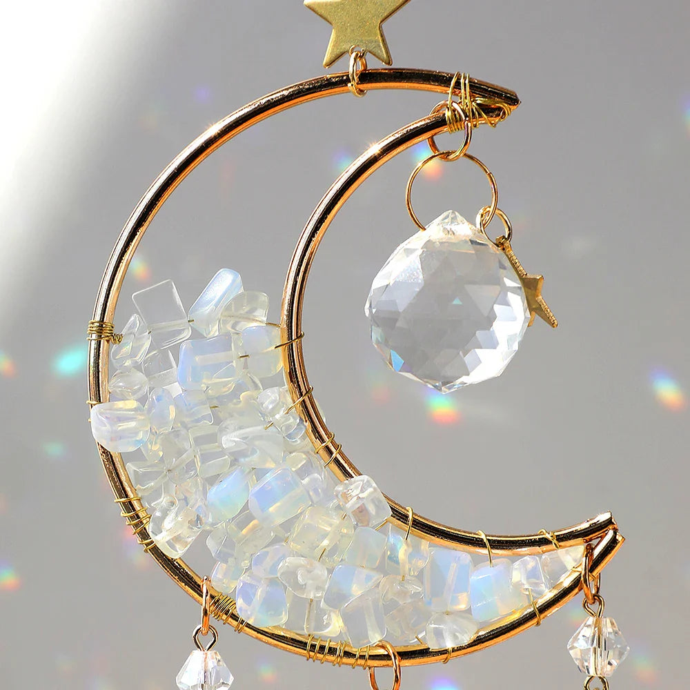 Crystal Moon Suncatchers - Witchy wonder