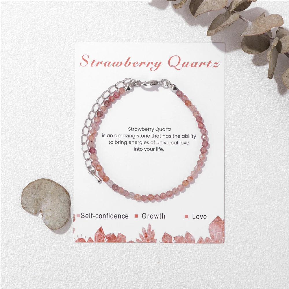 Faceted Gemstone Bead Bracelets