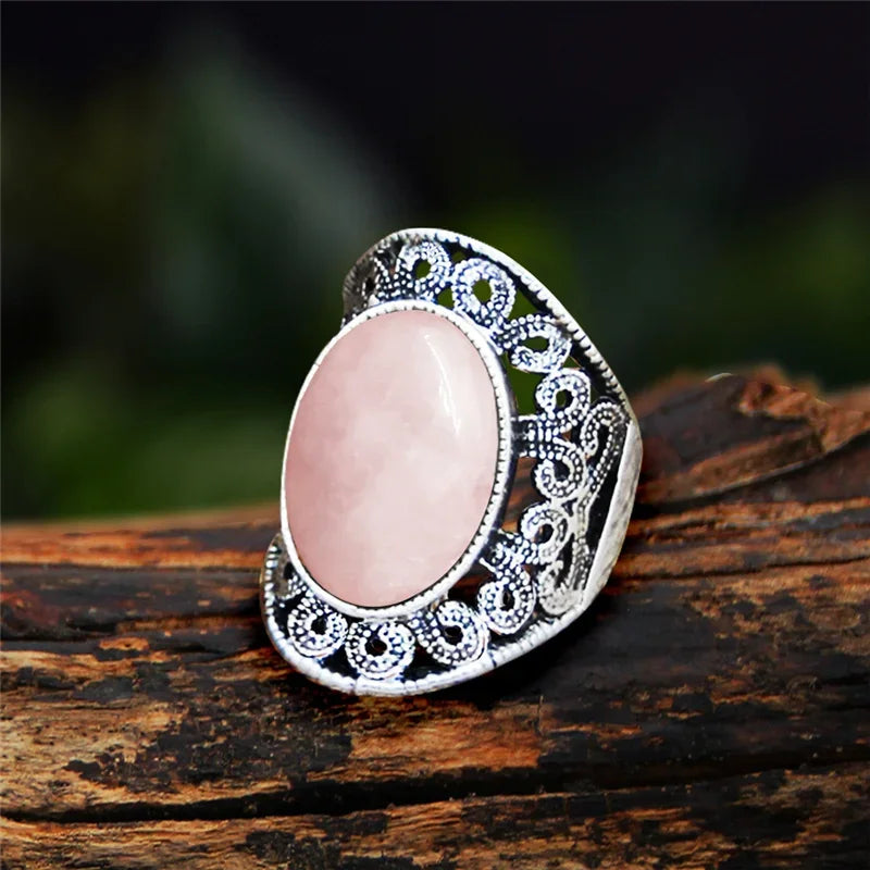 Stone Oval Vintage Design Rings - Witchy wonder