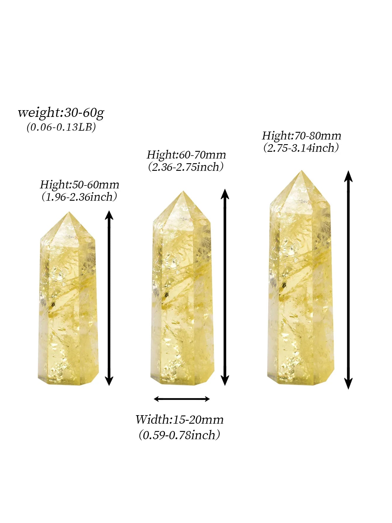 Citrine Tower Obelisk - Witchy wonder