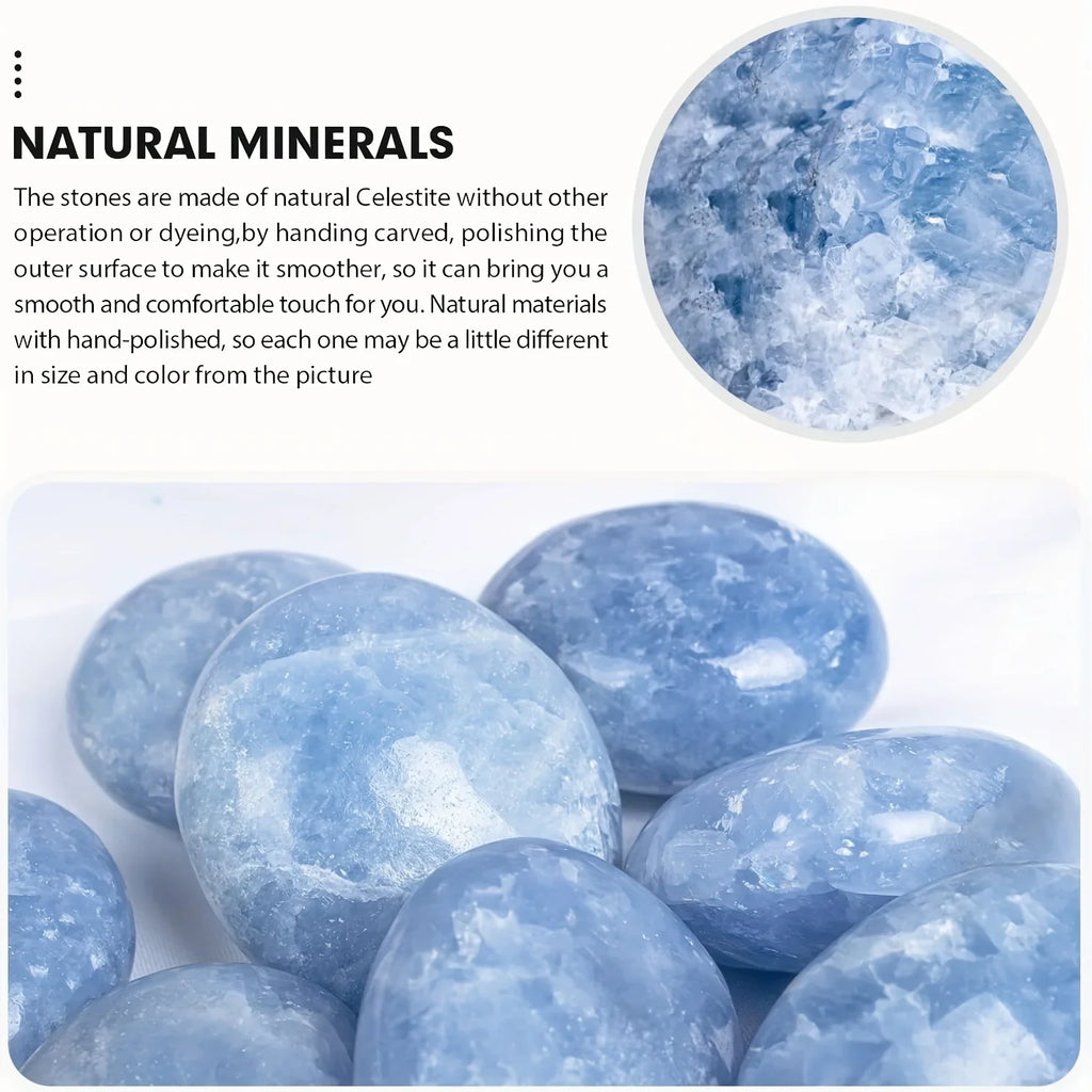 Celestite Palm Stone - Witchy wonder