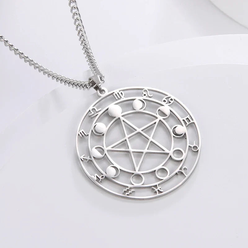 Pentacle Symbols Necklace - Witchy wonder