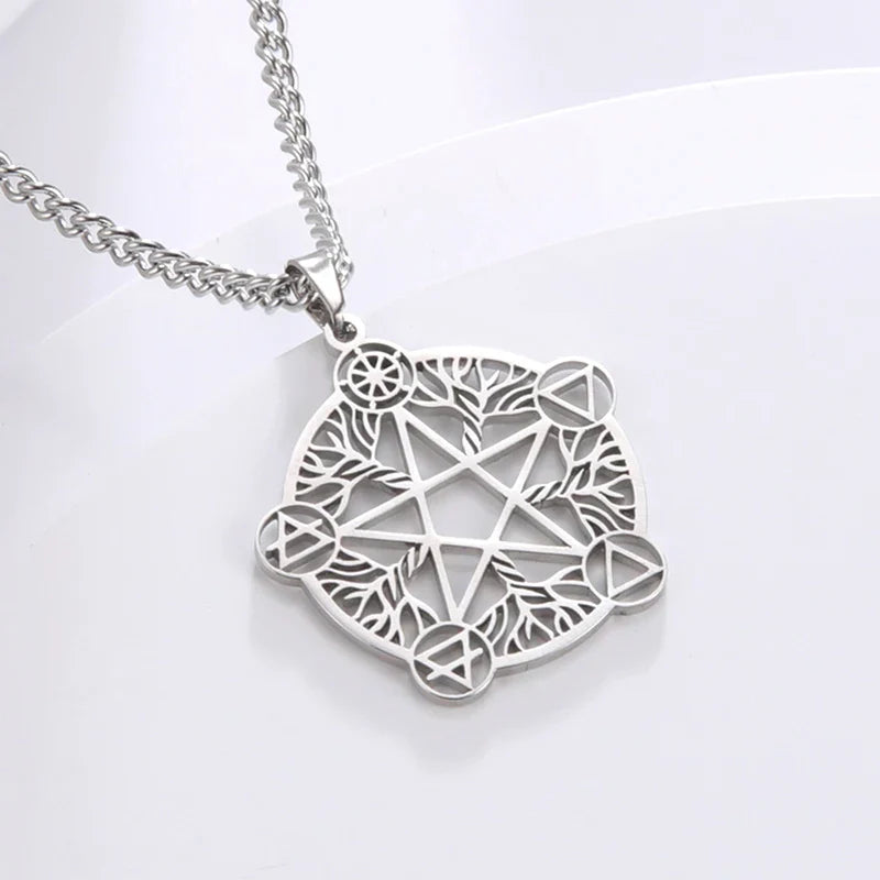 Pentacle Symbols Necklace - Witchy wonder