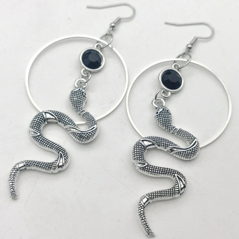 Snake Hoop Earrings - Witchy wonder