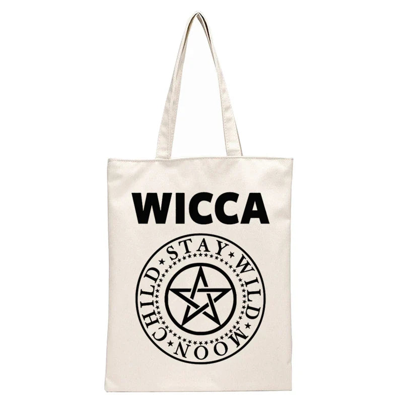 White Witch Tote Bags - Witchy wonder