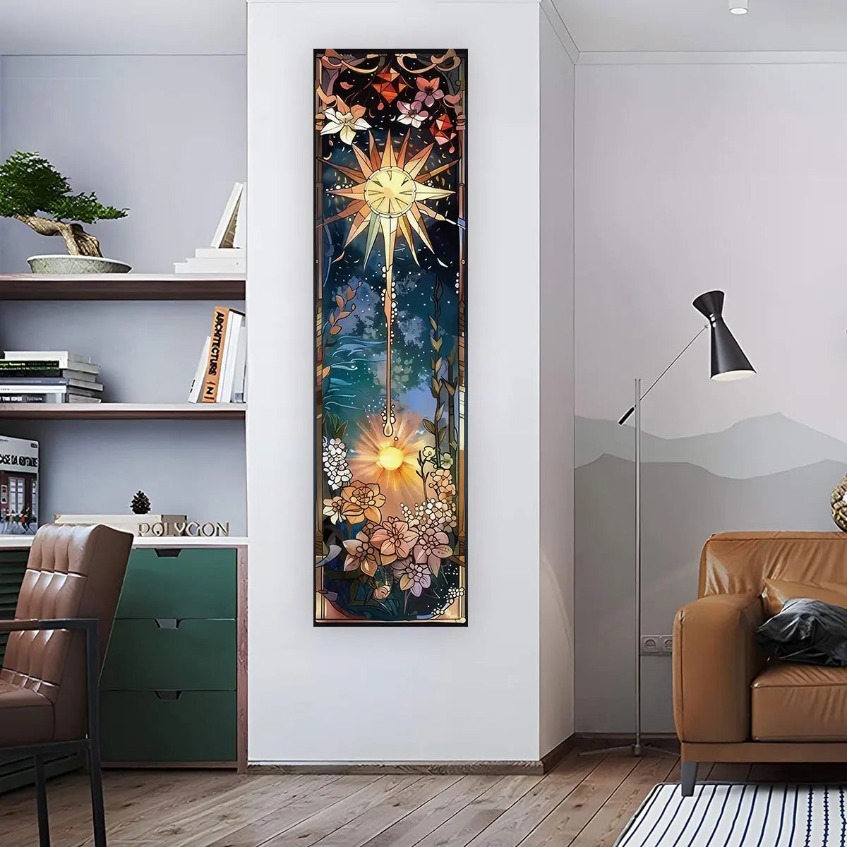 Witchy Sun & Moon Banner Tapestry - Witchy wonder