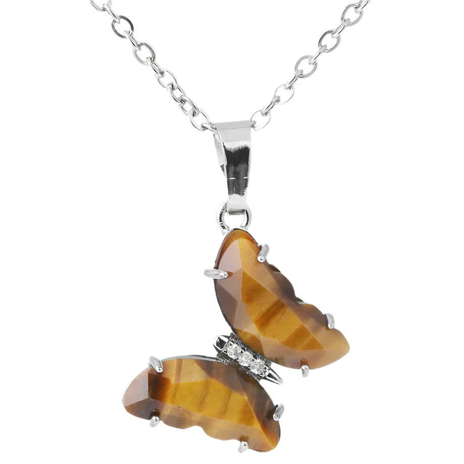 Crystal Butterfly Necklace & Ring - Witchy wonder