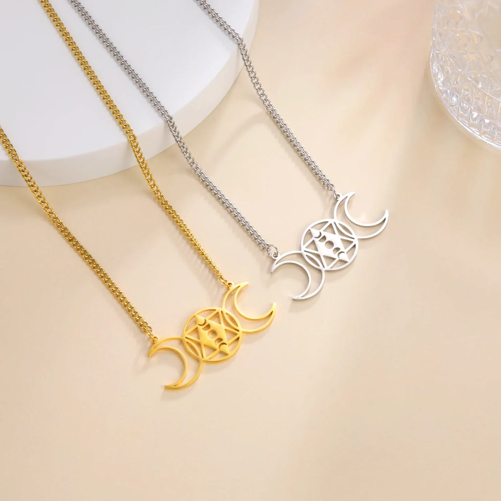 Pentacle Symbols Necklace - Witchy wonder