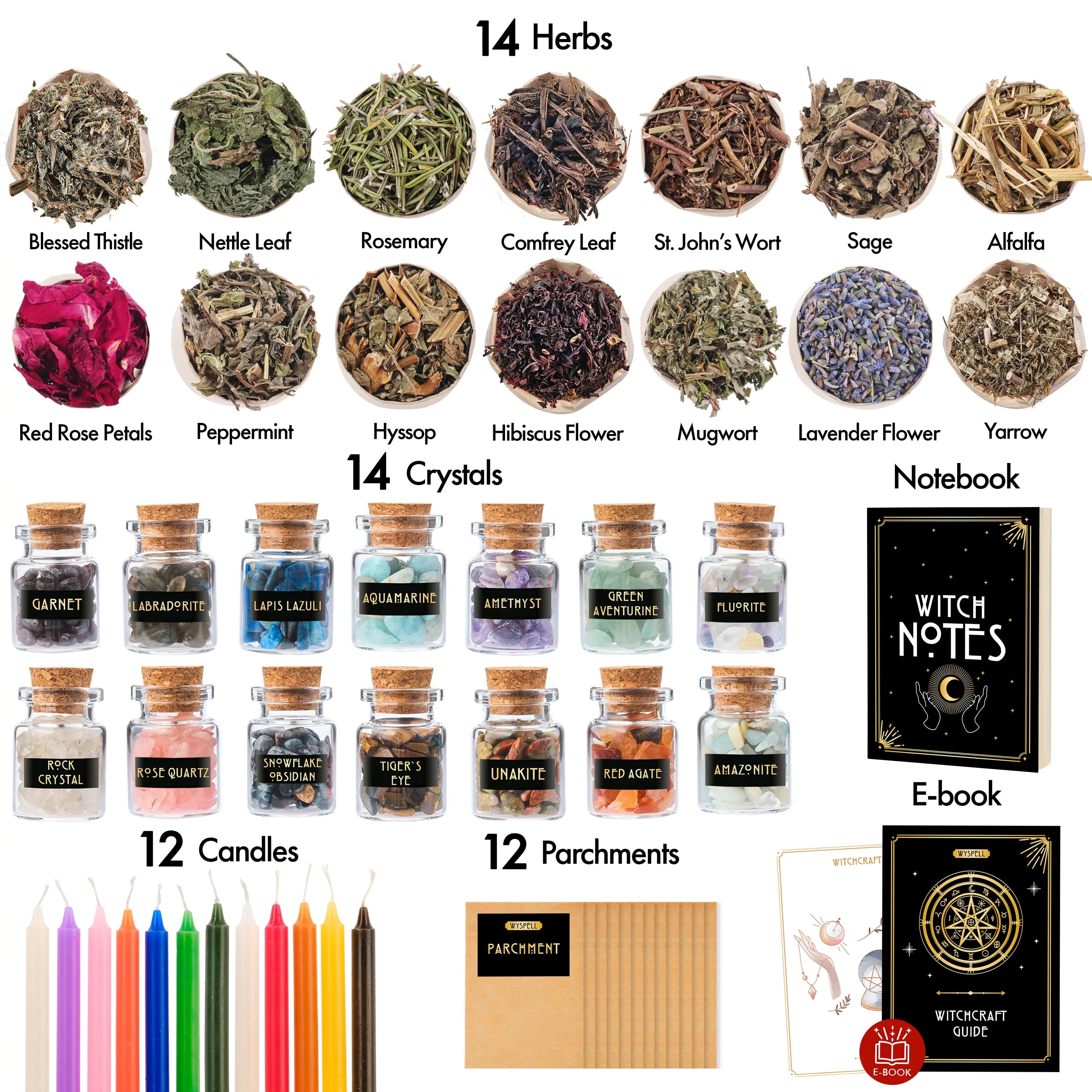 54 PCS Witchcraft Kit - Witchy wonder
