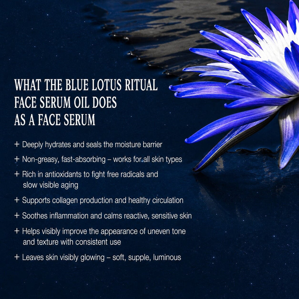 Blue Lotus Ritual Face Oil | Sacred Egyptian Elixir for Glow & Spiritual Awakening 🩵🌿 - Witchy wonder