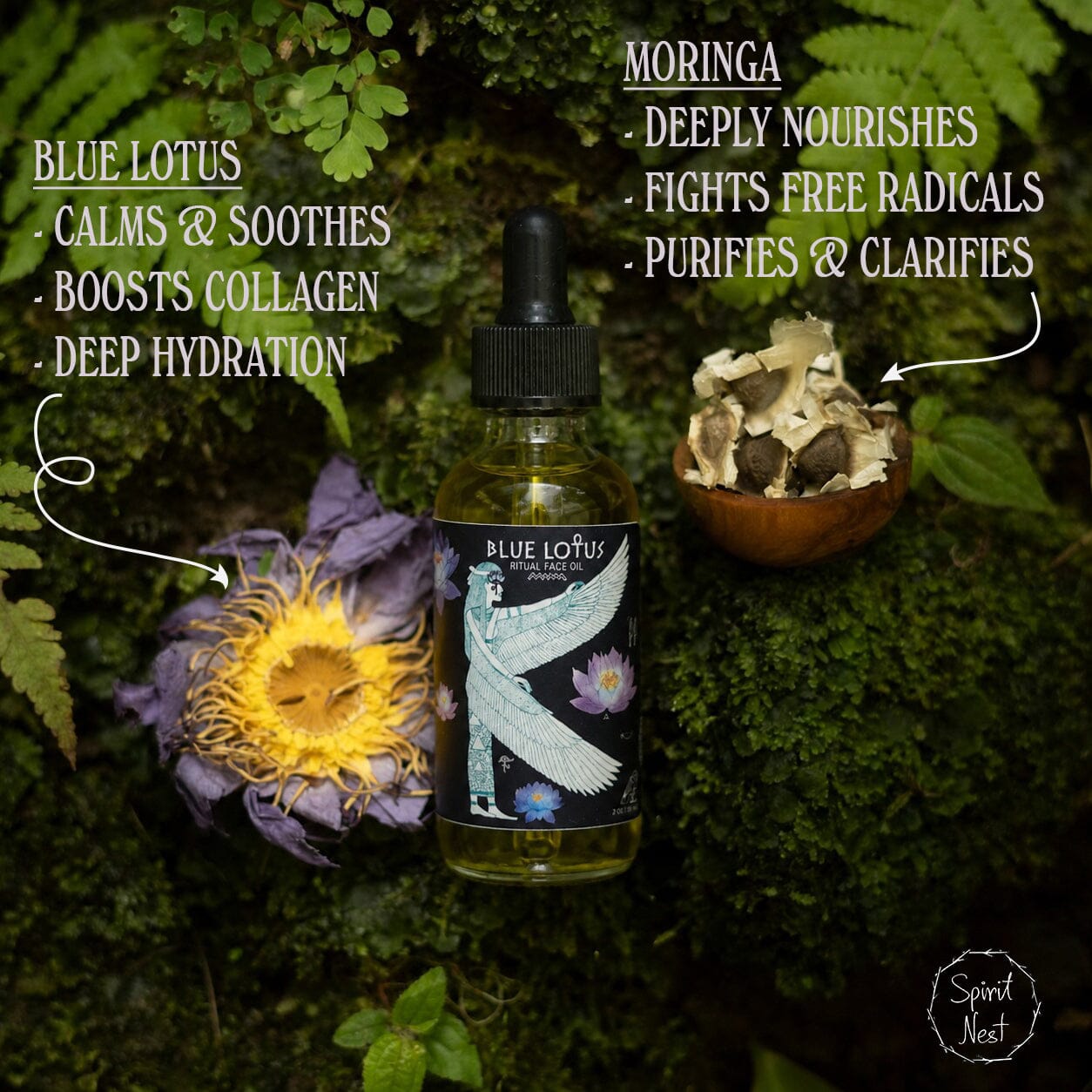 Blue Lotus Ritual Face Oil | Sacred Egyptian Elixir for Glow & Spiritual Awakening 🩵🌿 - Witchy wonder