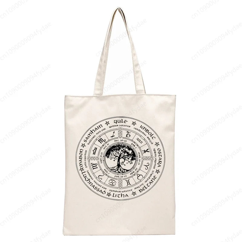 White Witch Tote Bags - Witchy wonder