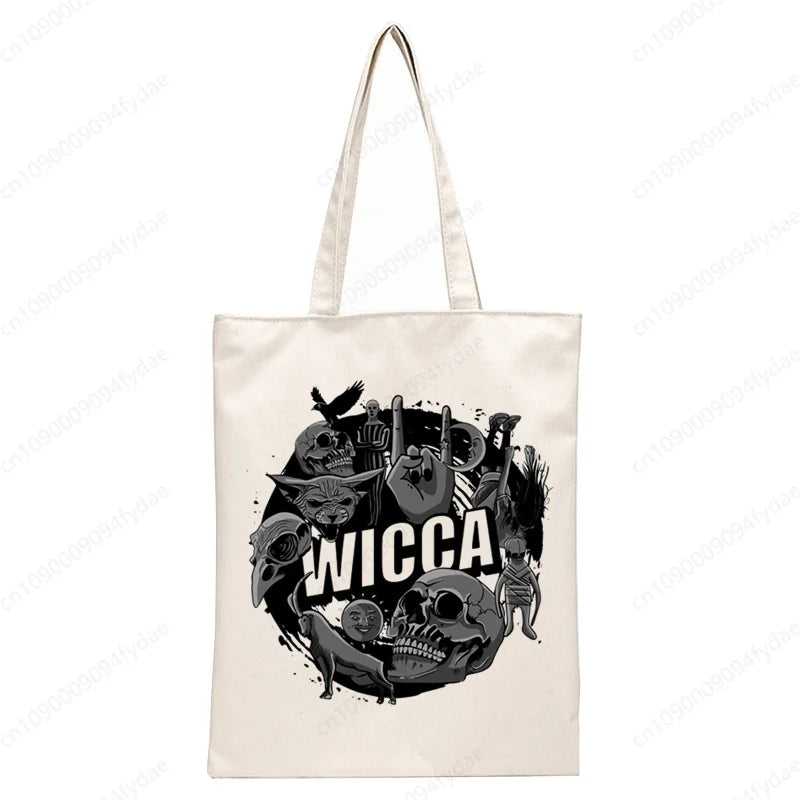 White Witch Tote Bags - Witchy wonder