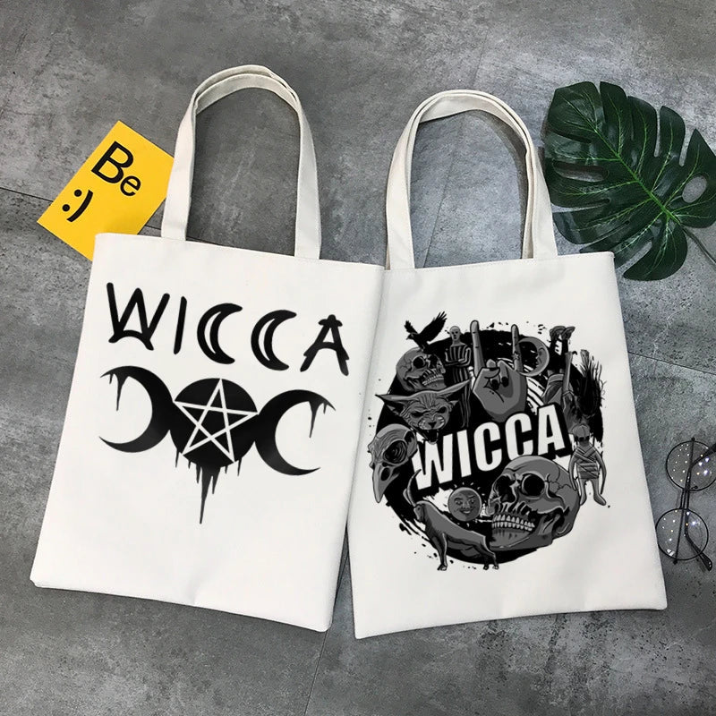 White Witch Tote Bags - Witchy wonder