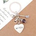 Witch Heart Charm Keychain - Witchy wonder