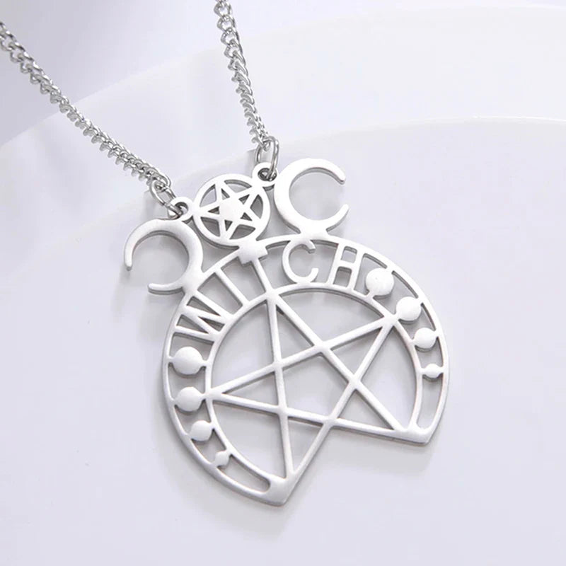 Pentacle Symbols Necklace - Witchy wonder