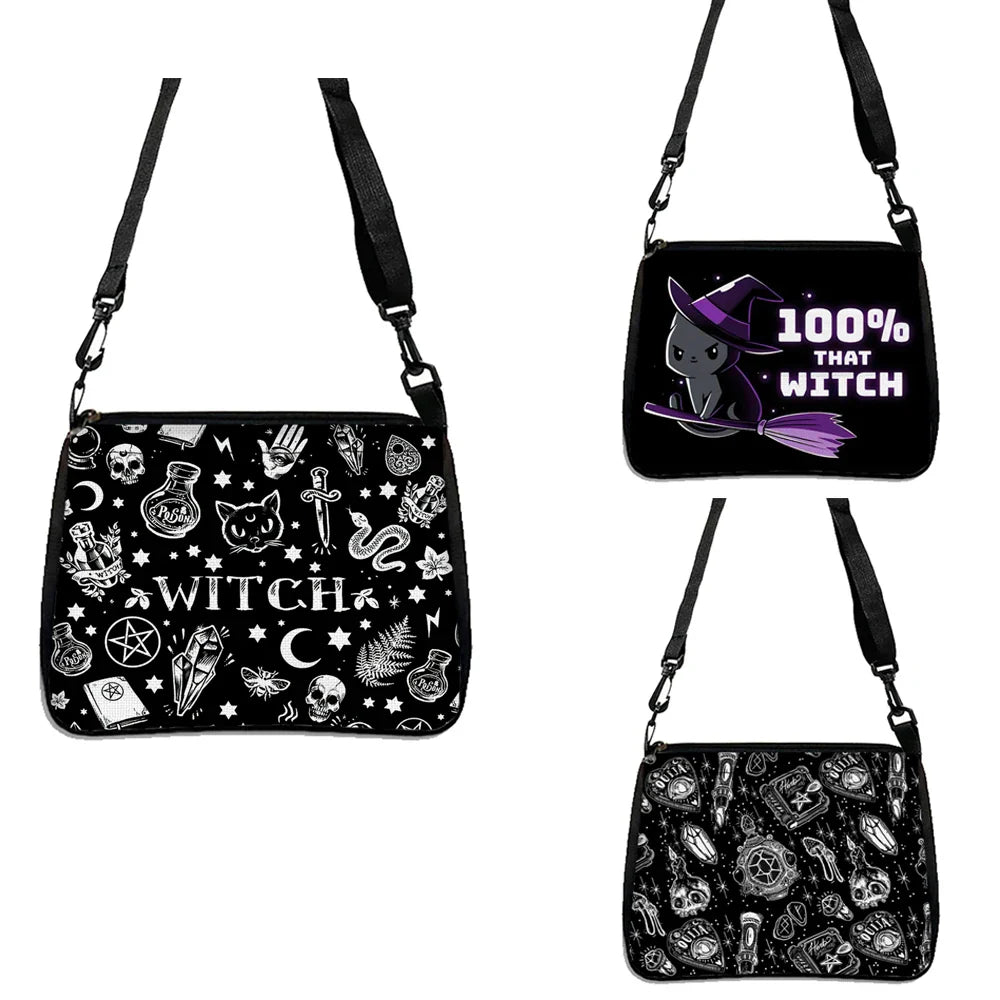 Witchy Print Shoulder Bags - Multiple Designs - Witchy wonder