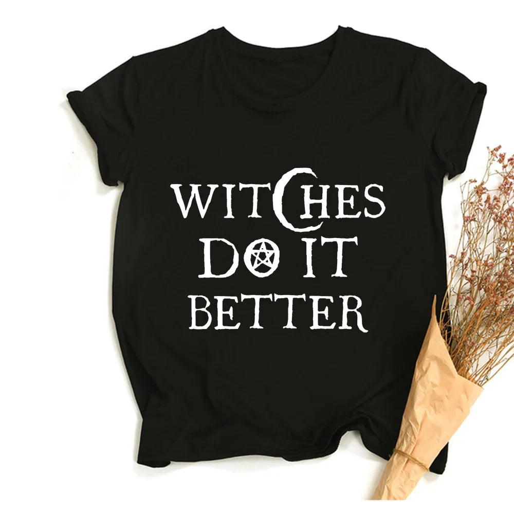 Witchy Quotes Crop Top T-Shirts - Witchy wonder