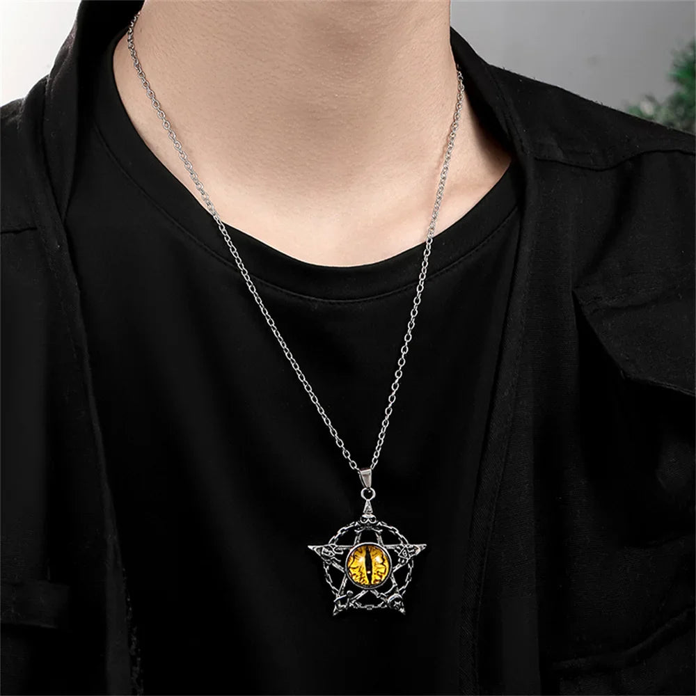 Dragon Eye Pentacle Necklaces - Witchy wonder