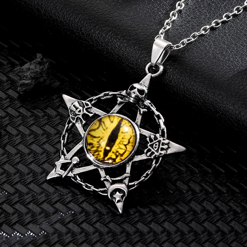 Dragon Eye Pentacle Necklaces - Witchy wonder