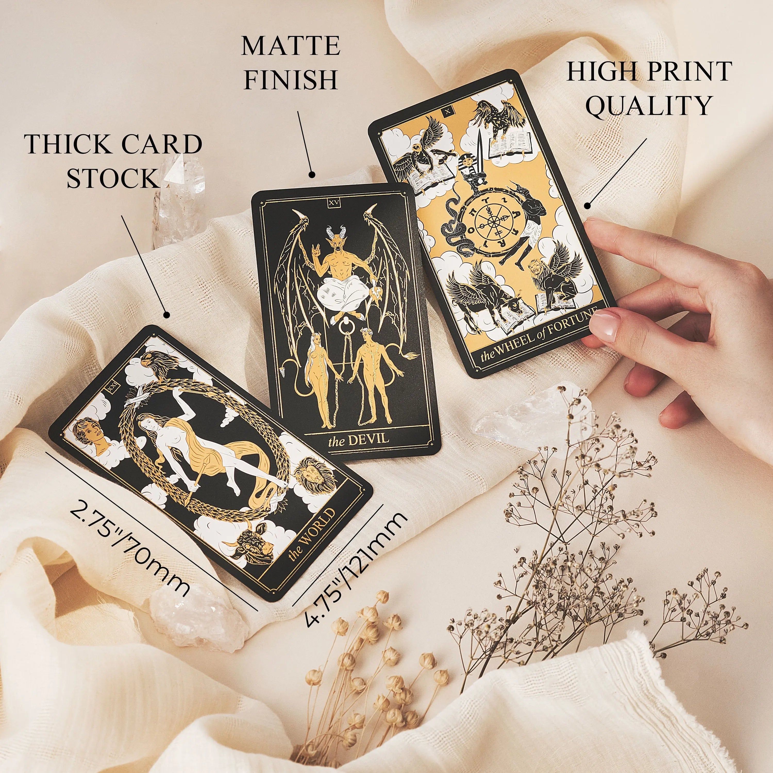 Gold Tarot Deck - Witchy wonder