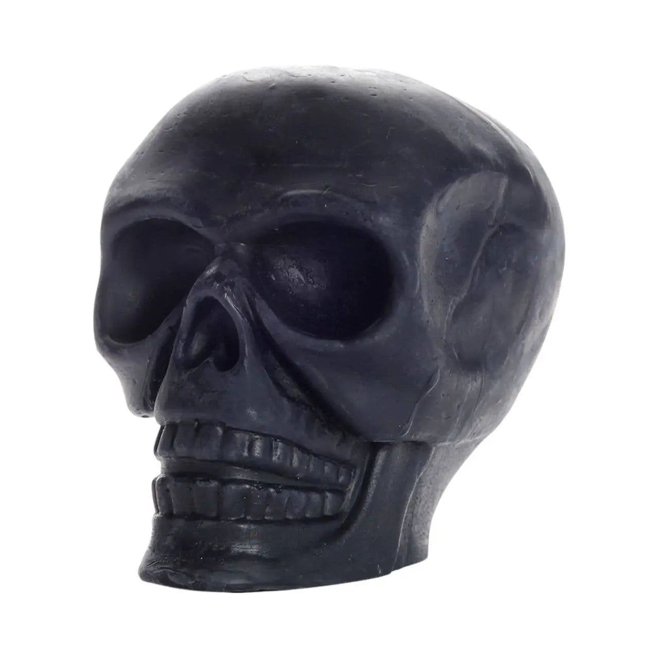 Sculpted Skull Candle – 100% Beeswax – Black - Handcrafted - Witchy wonder