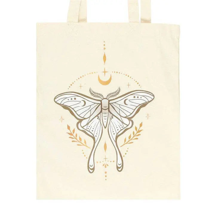 Light Luna Moth Tote Bag - Witchy wonder