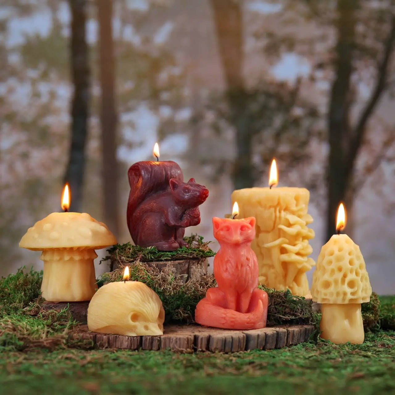 Hedgehog Candle – 100% Pure Beeswax – Handcrafted - Witchy wonder