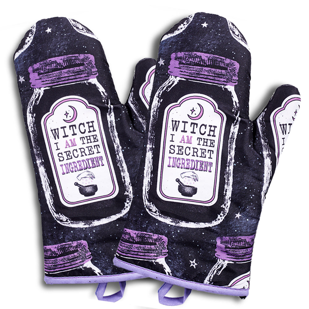 Kitchen Witch Oven Mitt Set - Witchy wonder