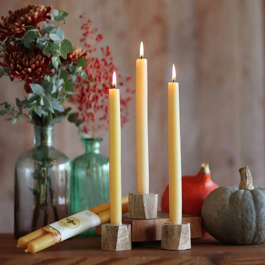 100% Pure Beeswax Tapers - Witchy wonder