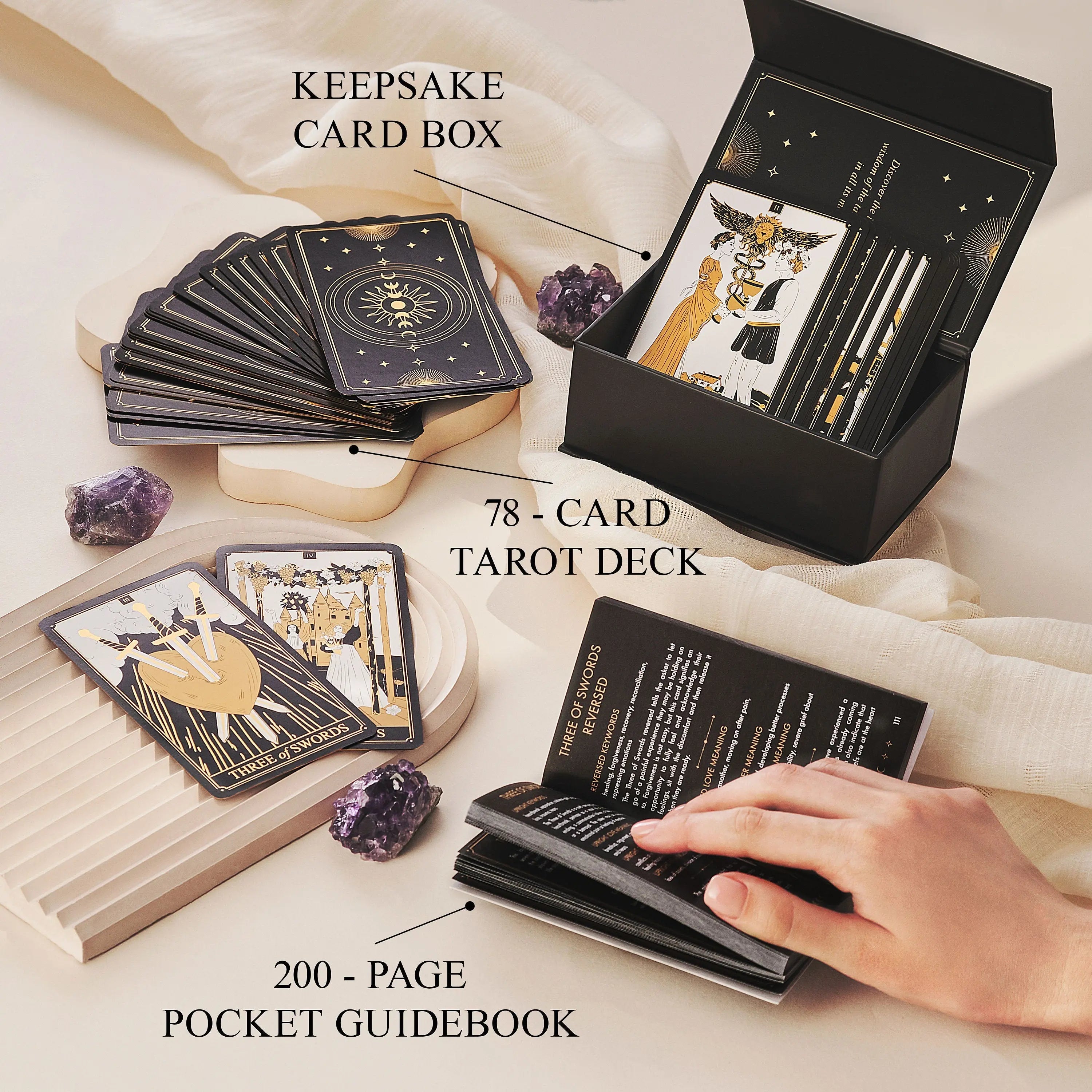 Gold Tarot Deck - Witchy wonder