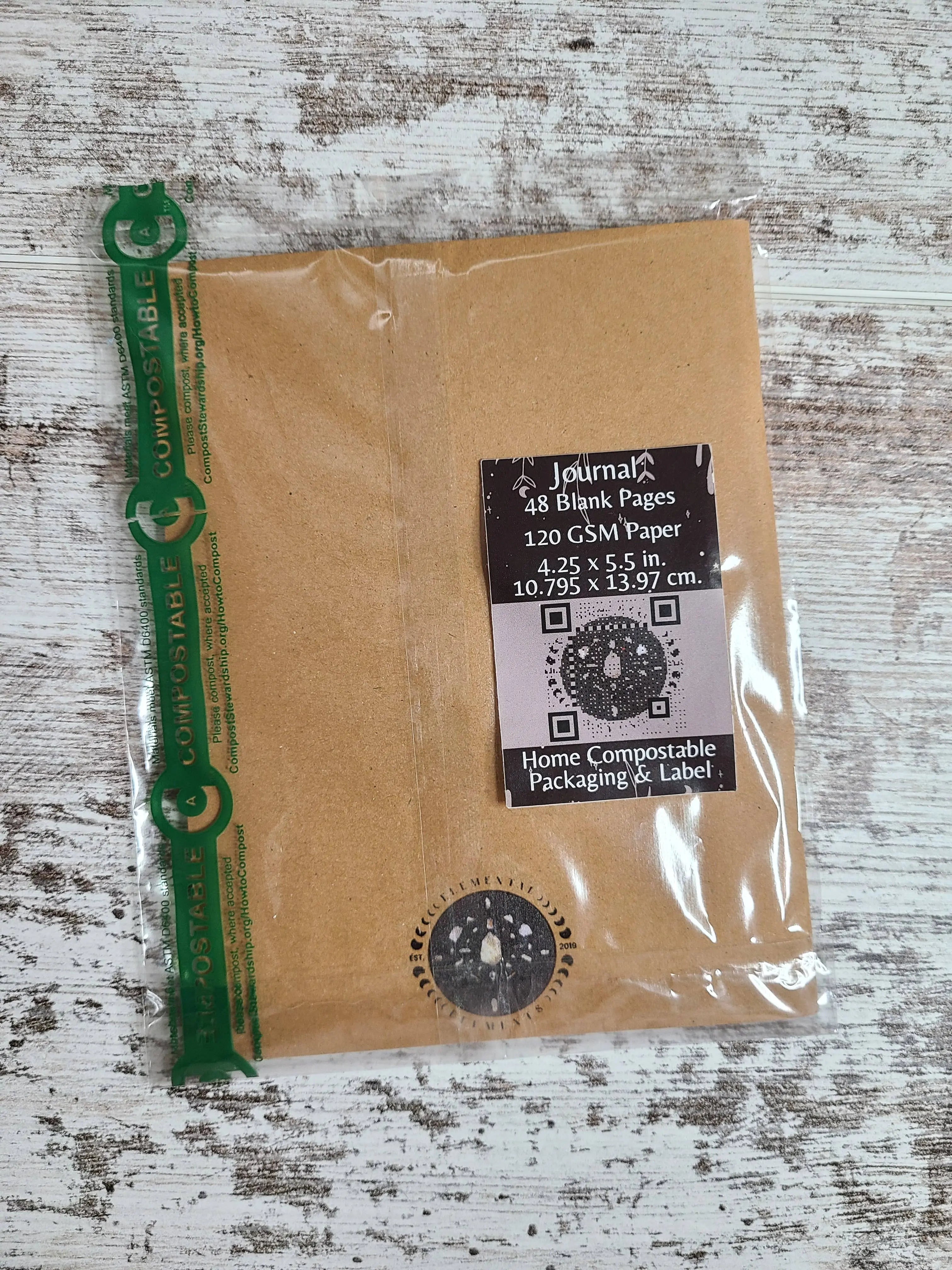 Watercolor Moon Moth Journal - Witchy wonder