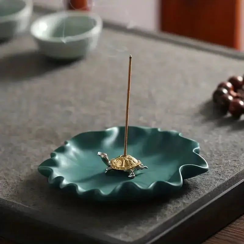 Turtle Mini Incense Holder Bronze/Copper Unique Piece - Witchy wonder