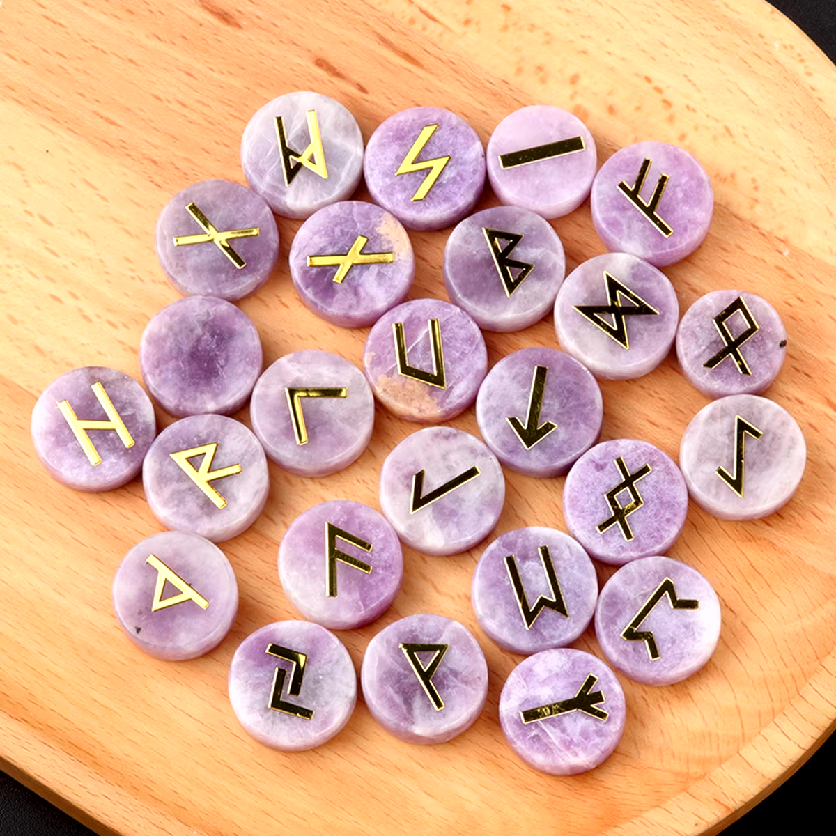 Round Crystal Runes - Witchy wonder